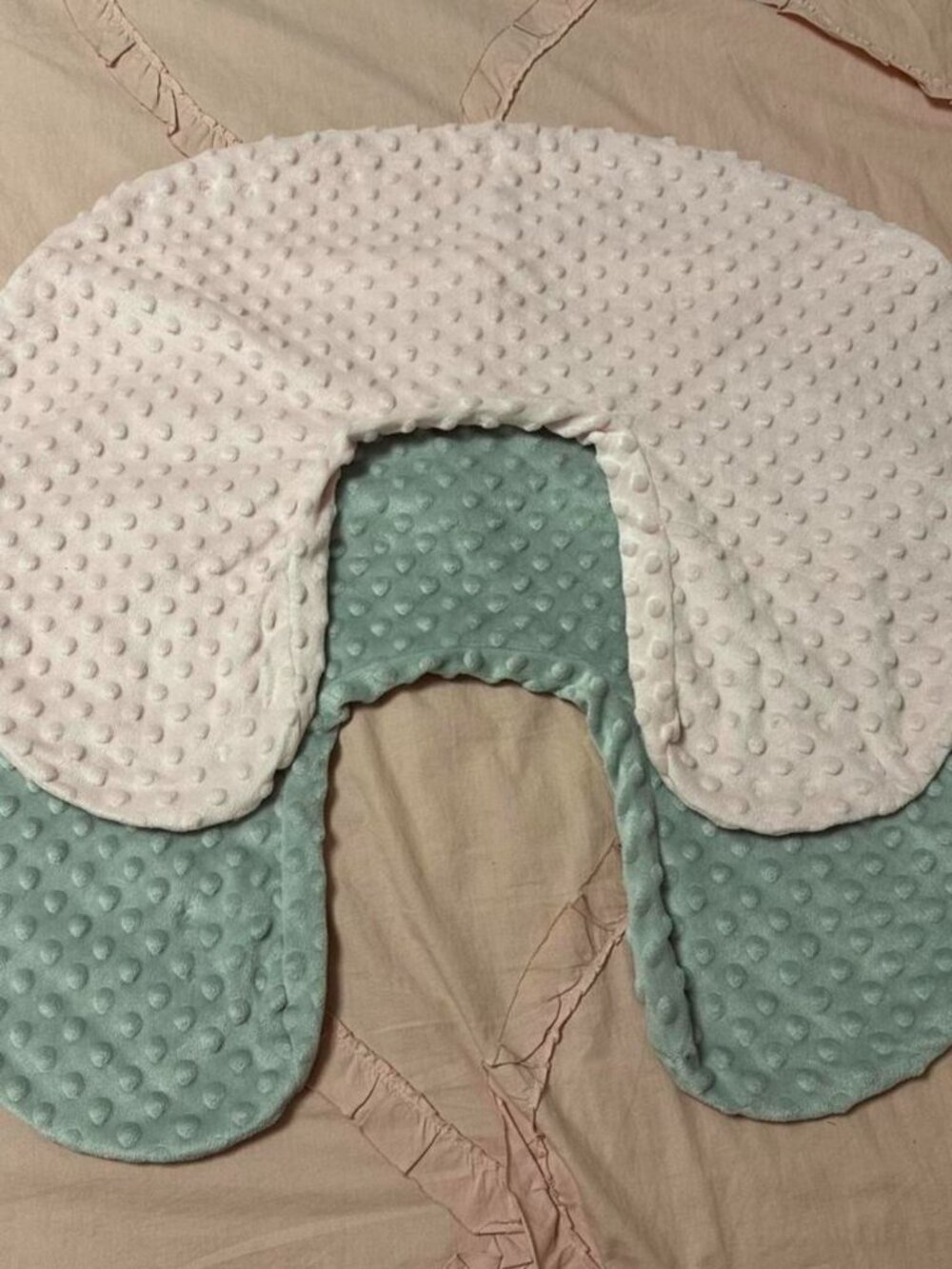 Set of 2 Minky Nursing Pillow Covers.